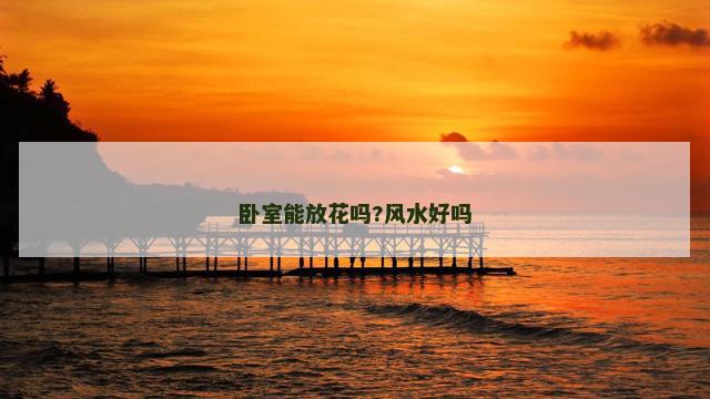 卧室能放花吗?风水好吗