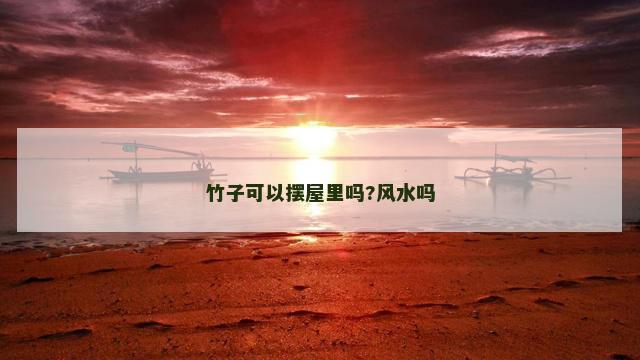 竹子可以摆屋里吗?风水吗