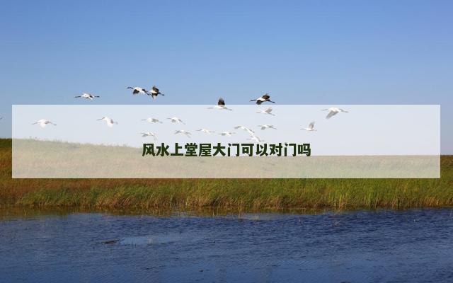风水上堂屋大门可以对门吗