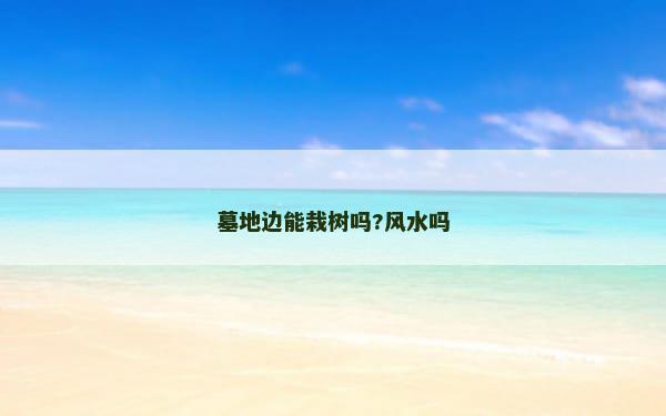 墓地边能栽树吗?风水吗