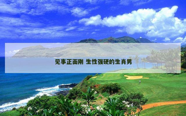 见事正面刚 生性强硬的生肖男