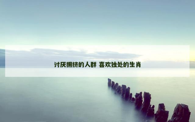 讨厌拥挤的人群 喜欢独处的生肖