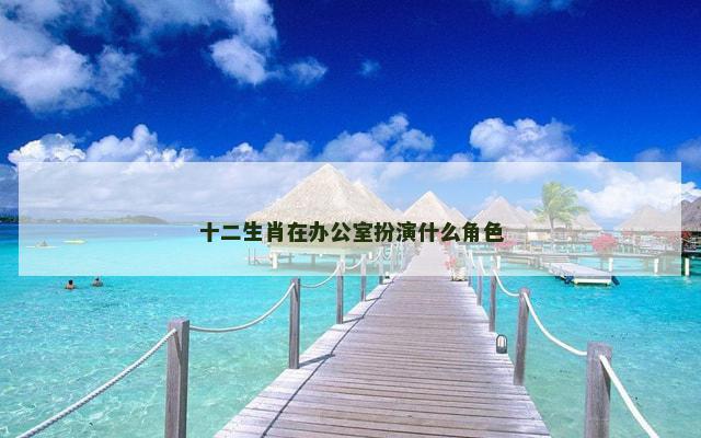 十二生肖在办公室扮演什么角色