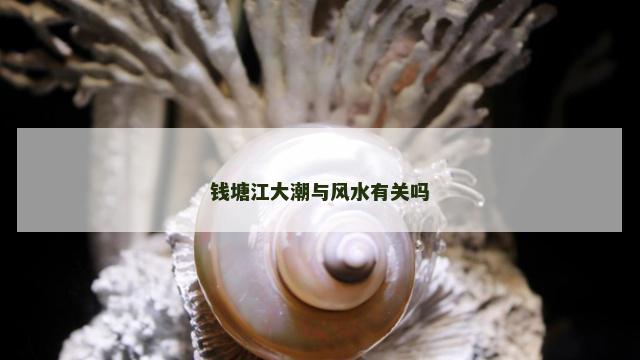 钱塘江大潮与风水有关吗