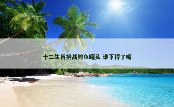 十二生肖挑战鲱鱼罐头 谁下得了嘴