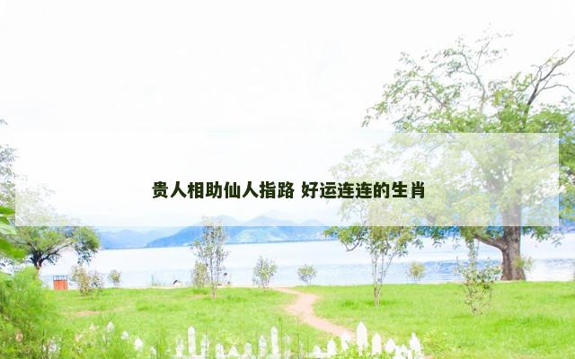 贵人相助仙人指路 好运连连的生肖