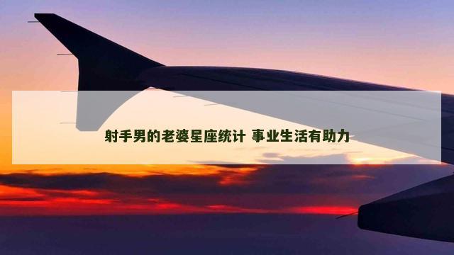 射手男的老婆星座统计 事业生活有助力