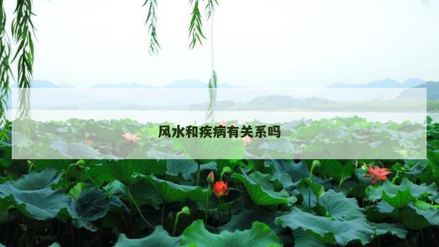 风水和疾病有关系吗