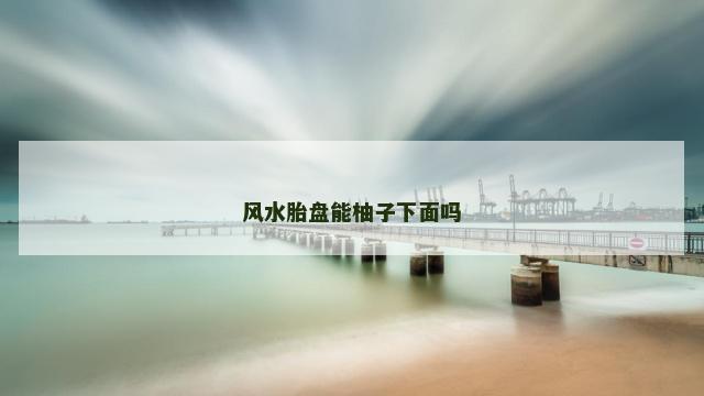 风水胎盘能柚子下面吗
