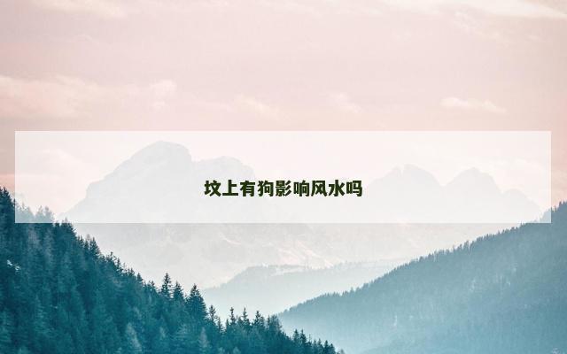 坟上有狗影响风水吗