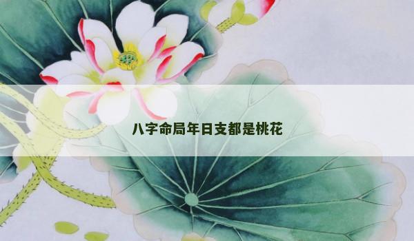八字命局年日支都是桃花