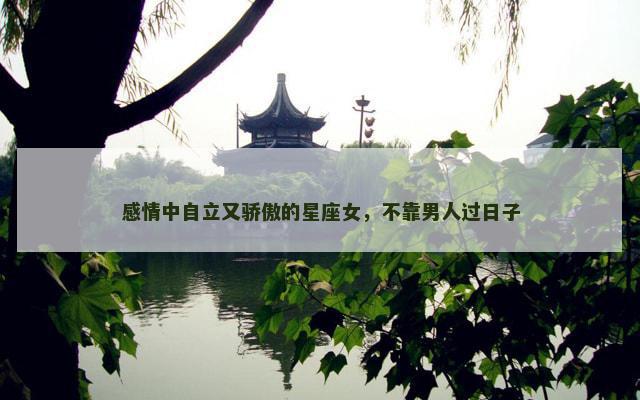 感情中自立又骄傲的星座女，不靠男人过日子