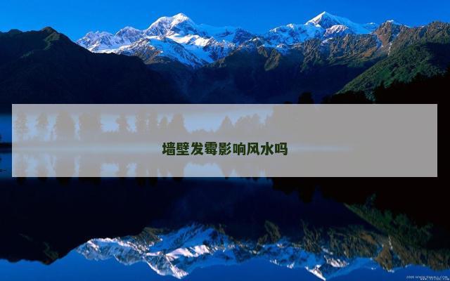 墙壁发霉影响风水吗