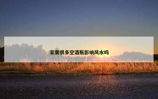家里很多空酒瓶影响风水吗