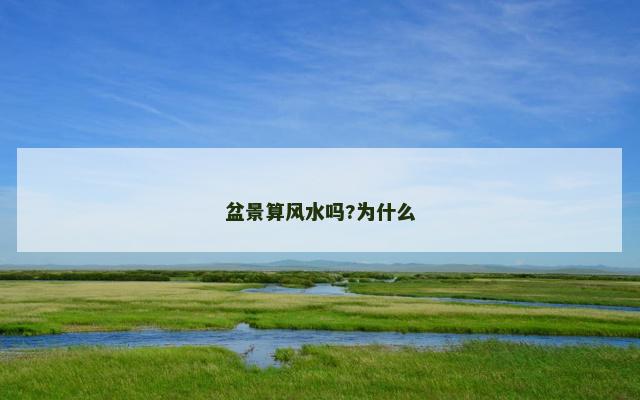 盆景算风水吗?为什么