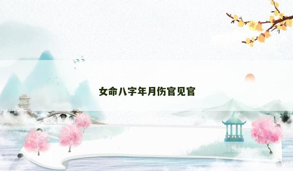 女命八字年月伤官见官