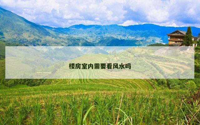 楼房室内需要看风水吗