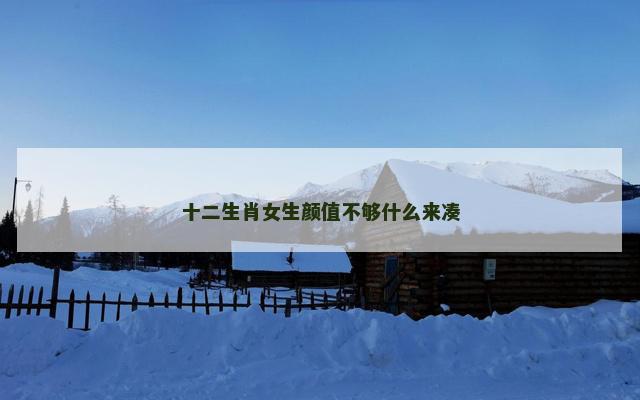 十二生肖女生颜值不够什么来凑