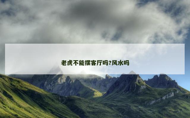 老虎不能摆客厅吗?风水吗