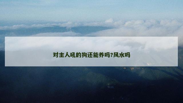 对主人吼的狗还能养吗?风水吗