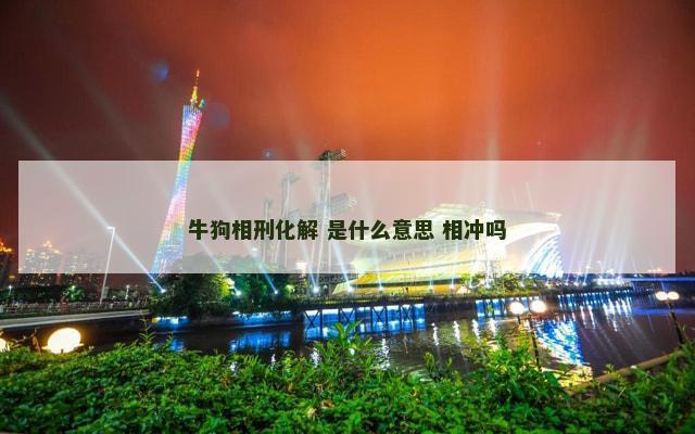 牛狗相刑化解 是什么意思 相冲吗