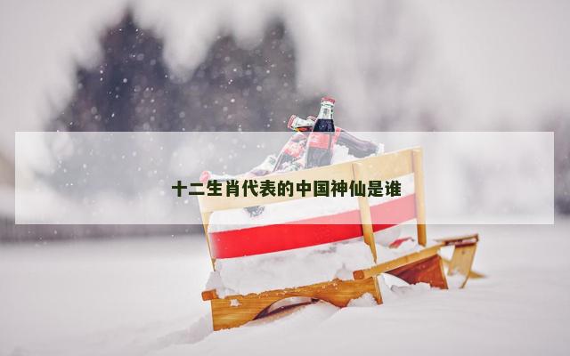 十二生肖代表的中国神仙是谁