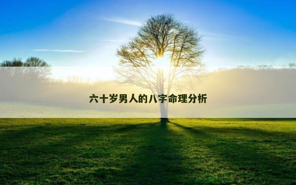 六十岁男人的八字命理分析