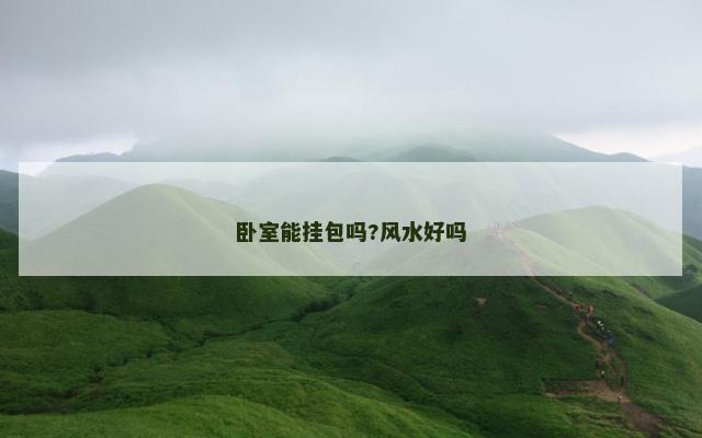卧室能挂包吗?风水好吗
