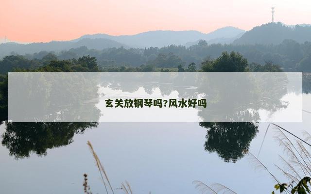 玄关放钢琴吗?风水好吗
