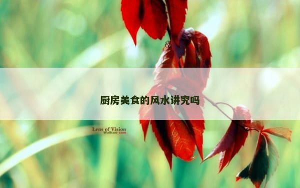 厨房美食的风水讲究吗