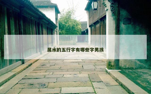 属水的五行字有哪些字男孩