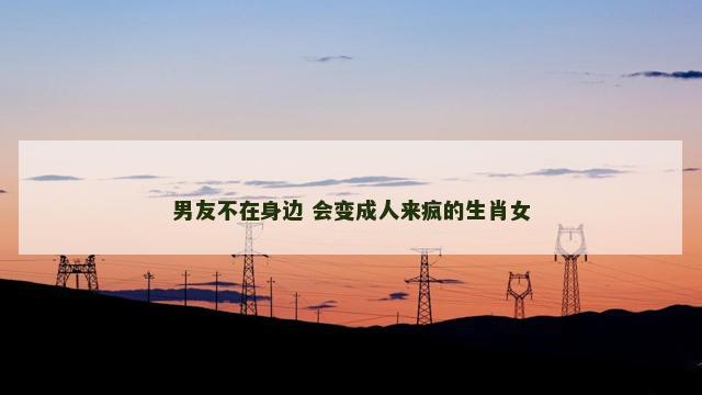 男友不在身边 会变成人来疯的生肖女