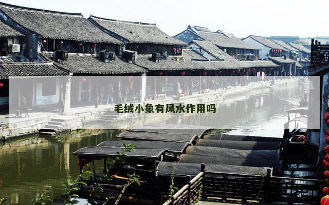 毛绒小象有风水作用吗
