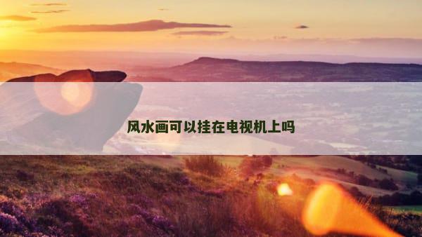 风水画可以挂在电视机上吗