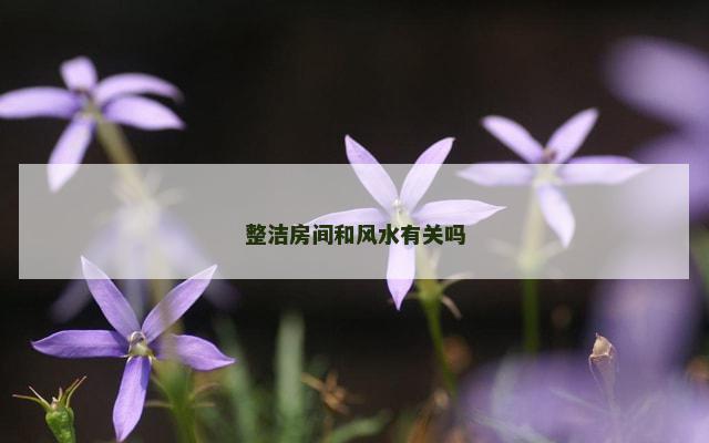 整洁房间和风水有关吗