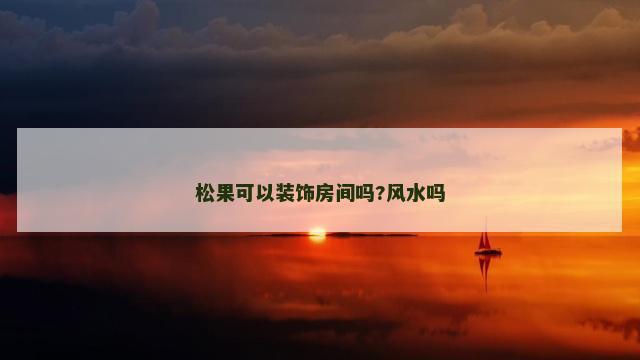 松果可以装饰房间吗?风水吗