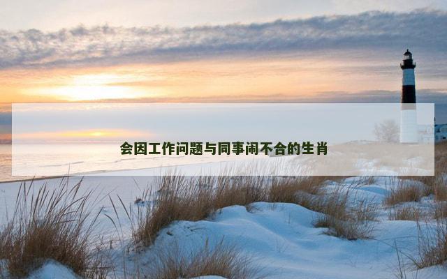 会因工作问题与同事闹不合的生肖