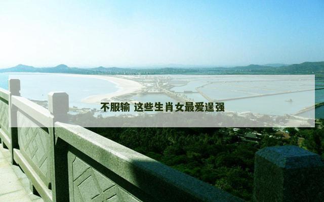 不服输 这些生肖女最爱逞强