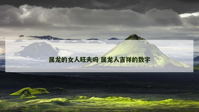 属龙的女人旺夫吗 属龙人吉祥的数字