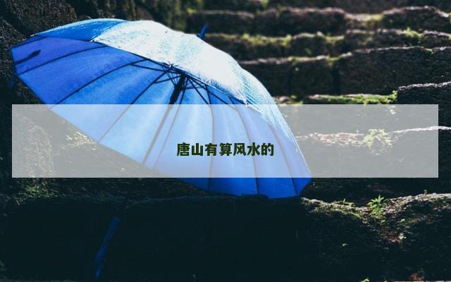 唐山有算风水的