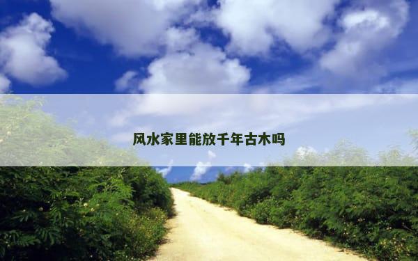 风水家里能放千年古木吗