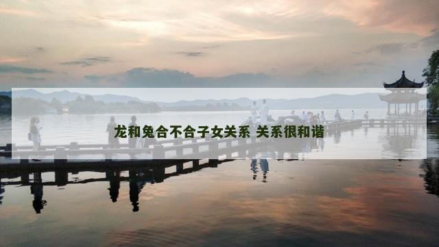 龙和兔合不合子女关系 关系很和谐