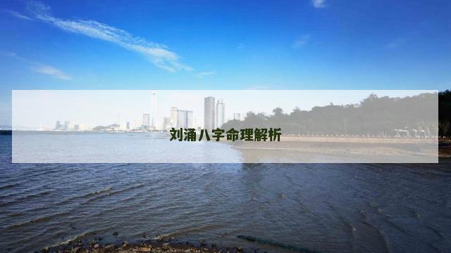 刘涌八字命理解析