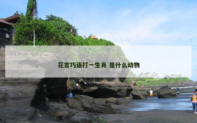 花言巧语打一生肖 是什么动物