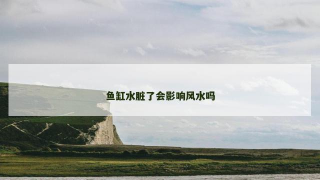 鱼缸水脏了会影响风水吗