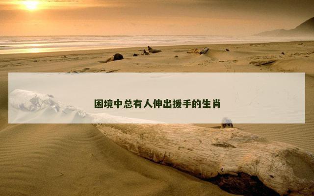 困境中总有人伸出援手的生肖