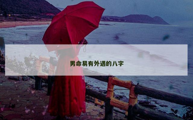 男命易有外遇的八字