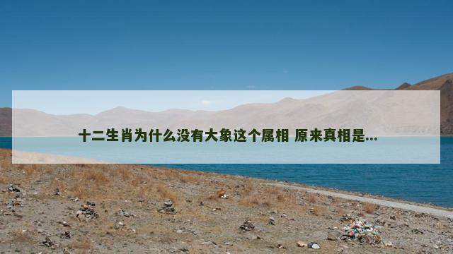 十二生肖为什么没有大象这个属相 原来真相是...
