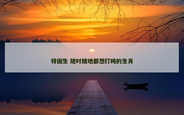 特困生 随时随地都想打盹的生肖
