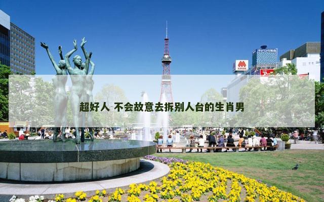 超好人 不会故意去拆别人台的生肖男